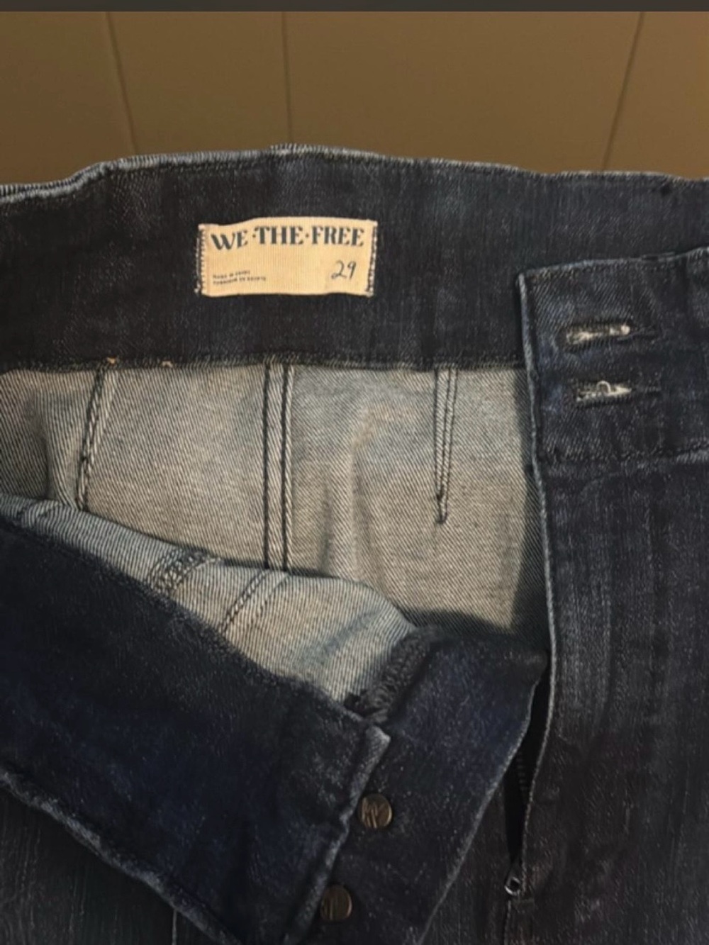 We The Free Women's Dark Indigo High-Rise Jeans